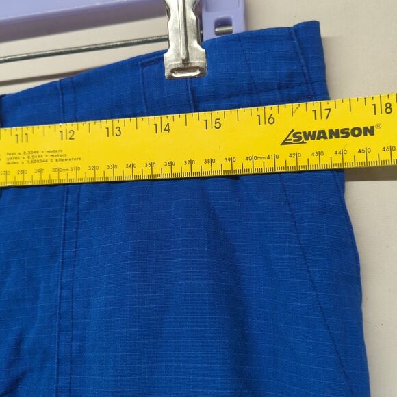 Carhartt Mens Scrub Pants Royal Blue Medium Ripstop Boot Cut 8-Pocket Cargo - Picture 11 of 11